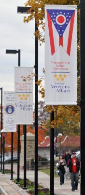 Flags as YSU YSU veteran flags