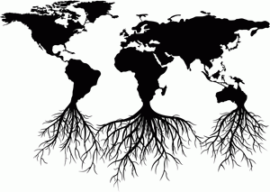 mao of world with roots
