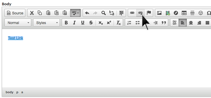 Breaking an existing link