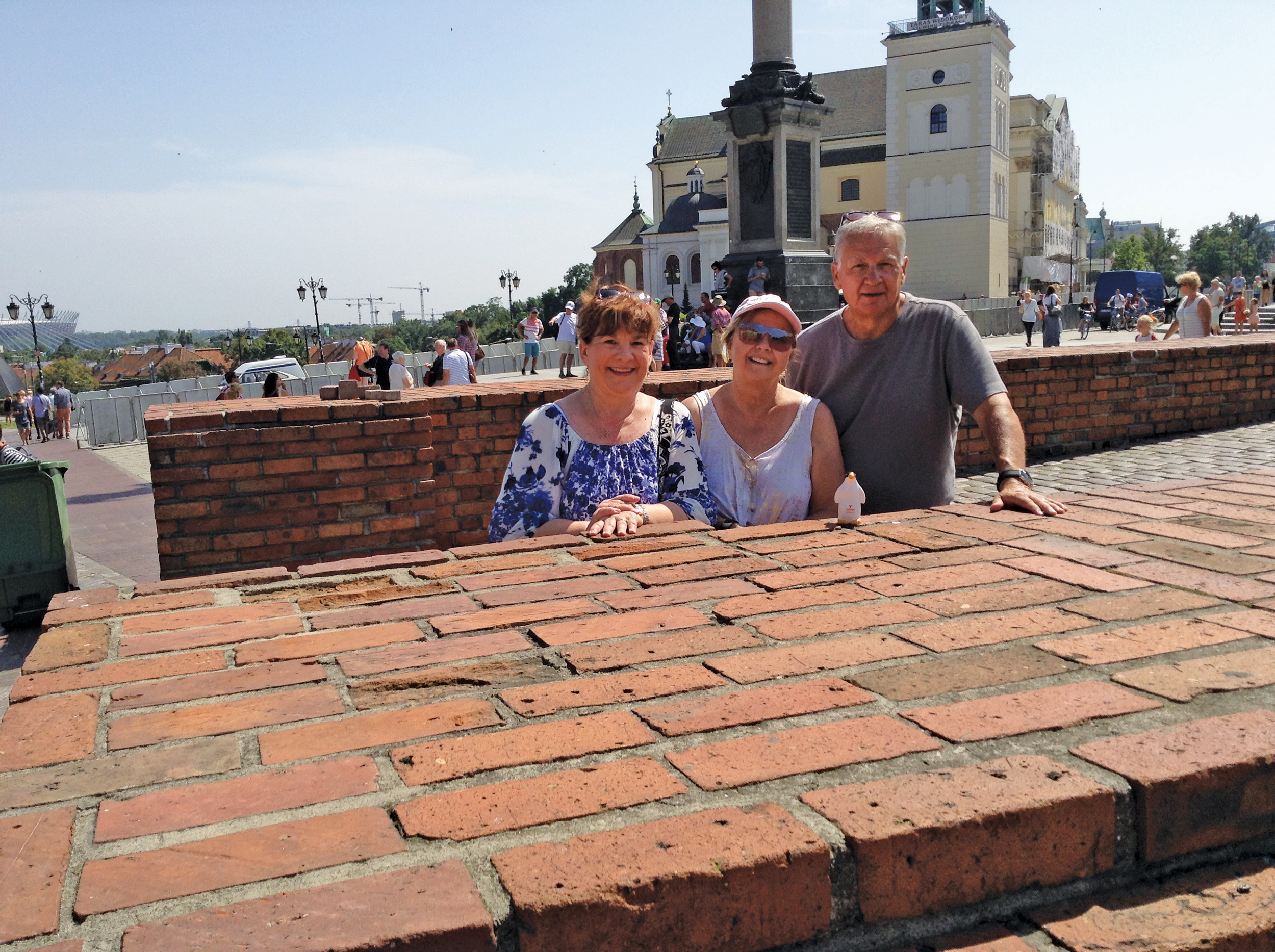 Pete in Eastern Europe with Mary Lou Fill Nogay, Kristy Myers Fill, and Leonard Fill