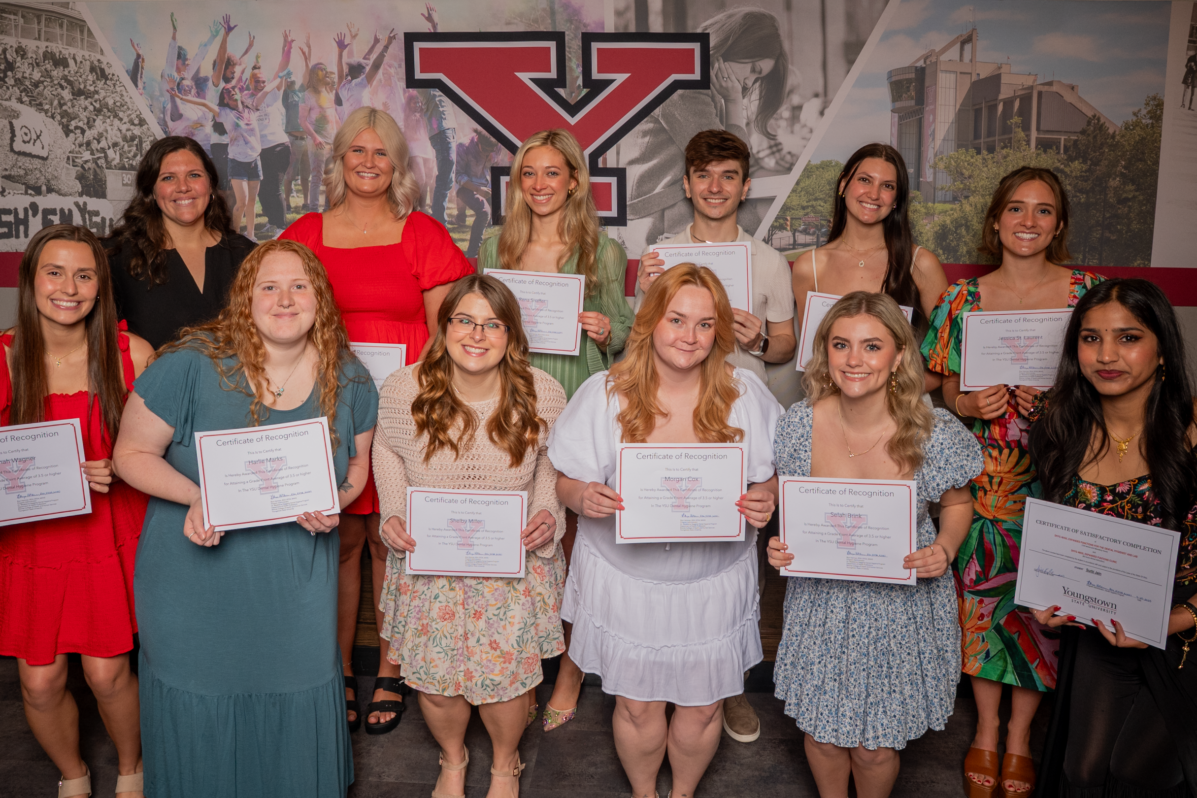 Students who received Dental Hygiene Awards