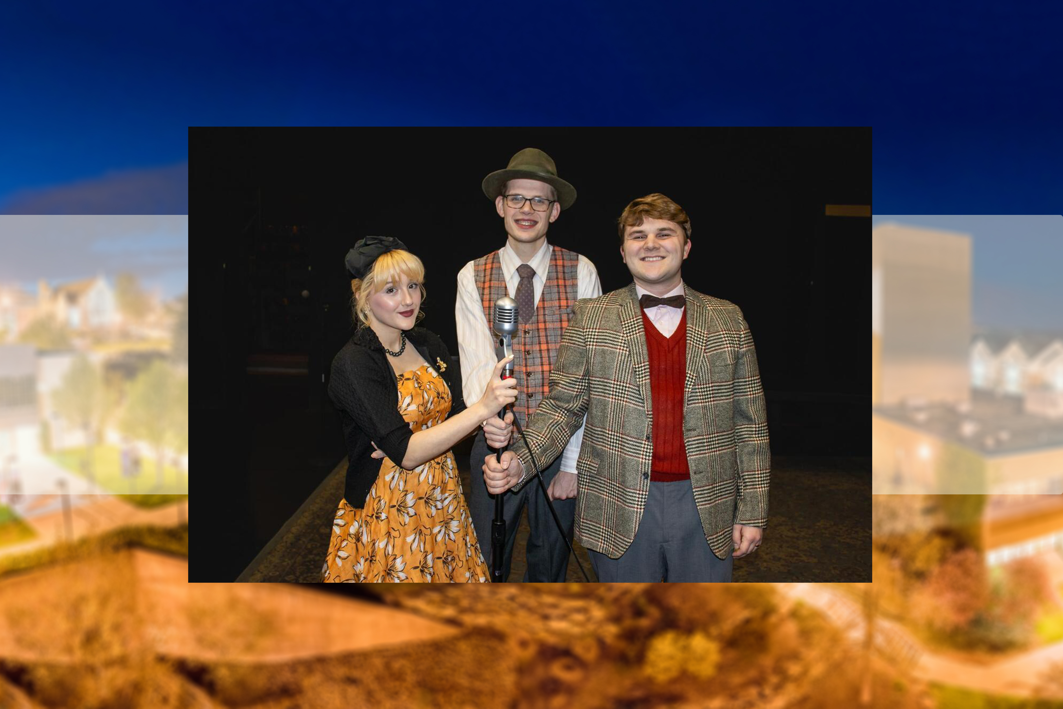 Natalie Ciccone, Sam Nabring, Nick Figiel in costume for Episode 26