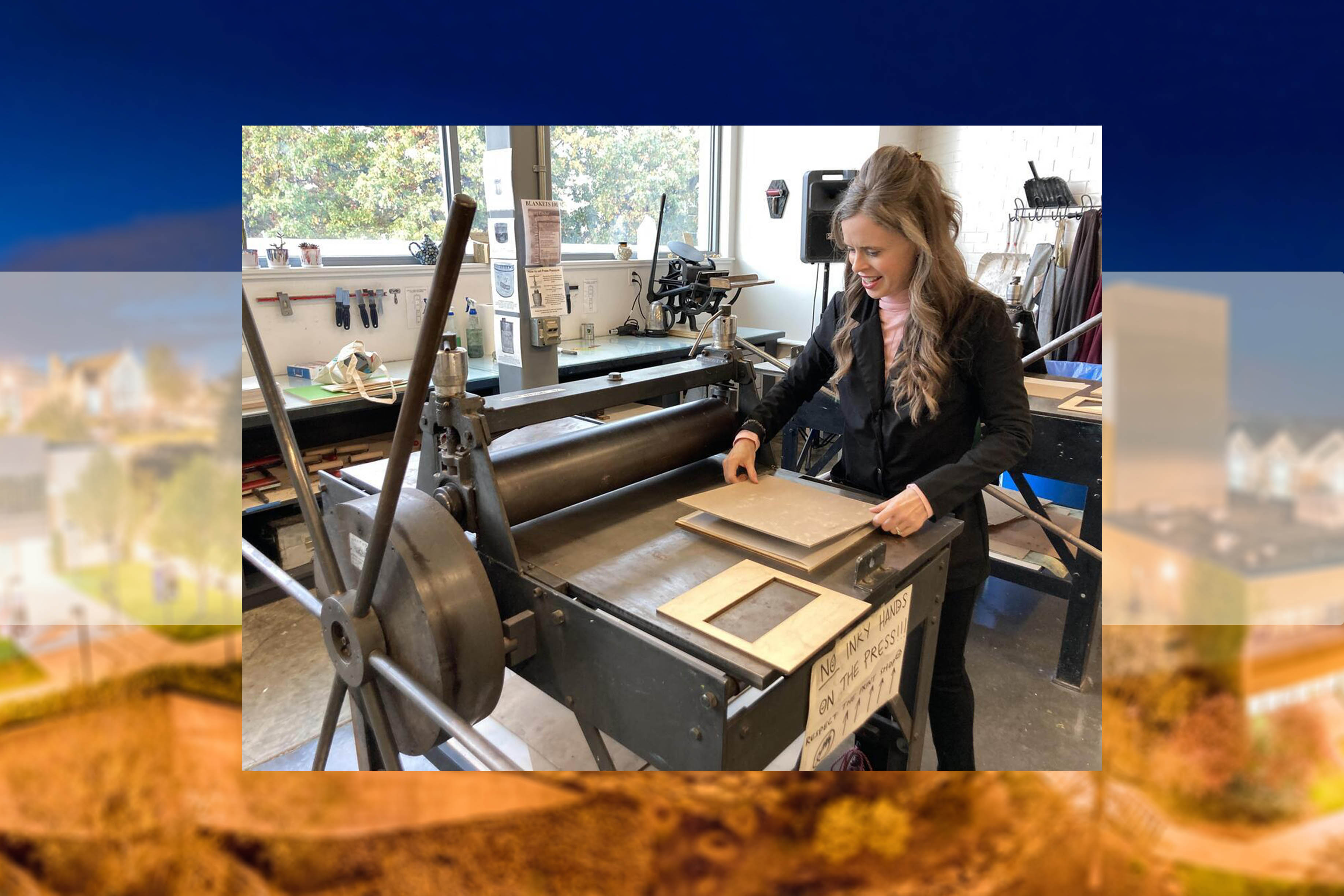 Red Press Collaborative featuring acclaimed printmaker, educator and innovator Lari Gibbons