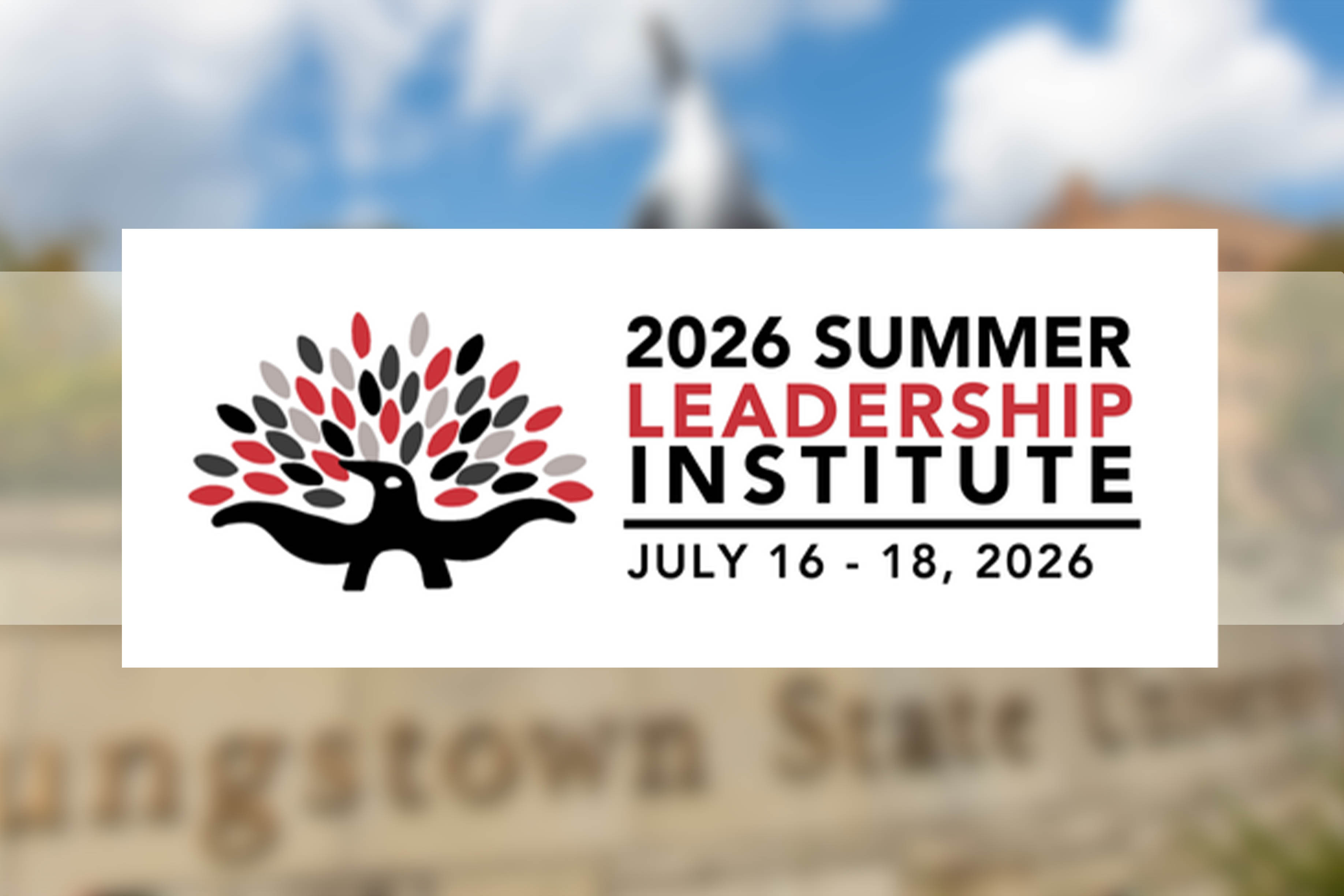 Logo for the 2026 Summer Leadership Institute July 16-18, 2026