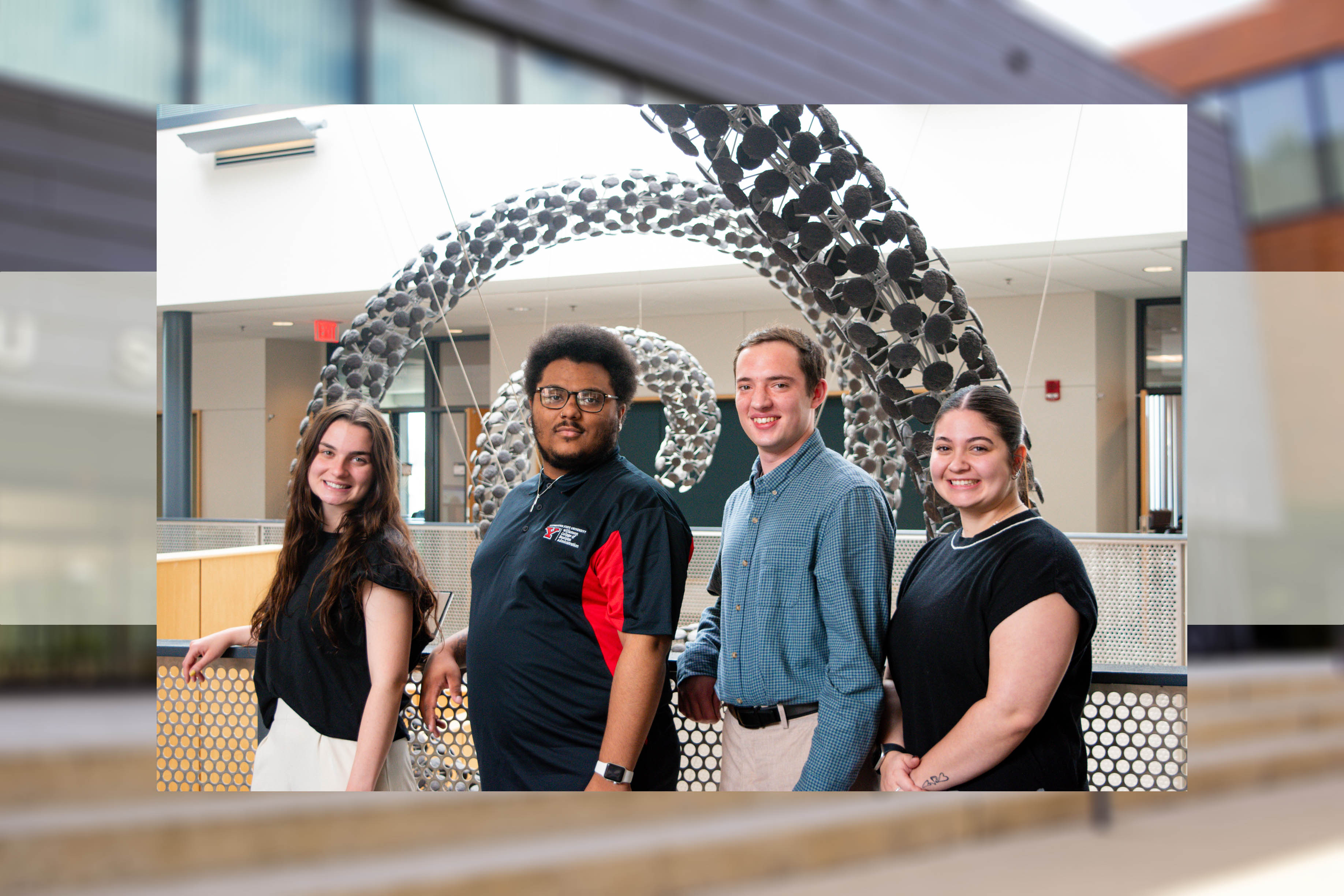 Student officers from the Society for Human Resource Management chapter at WCBA