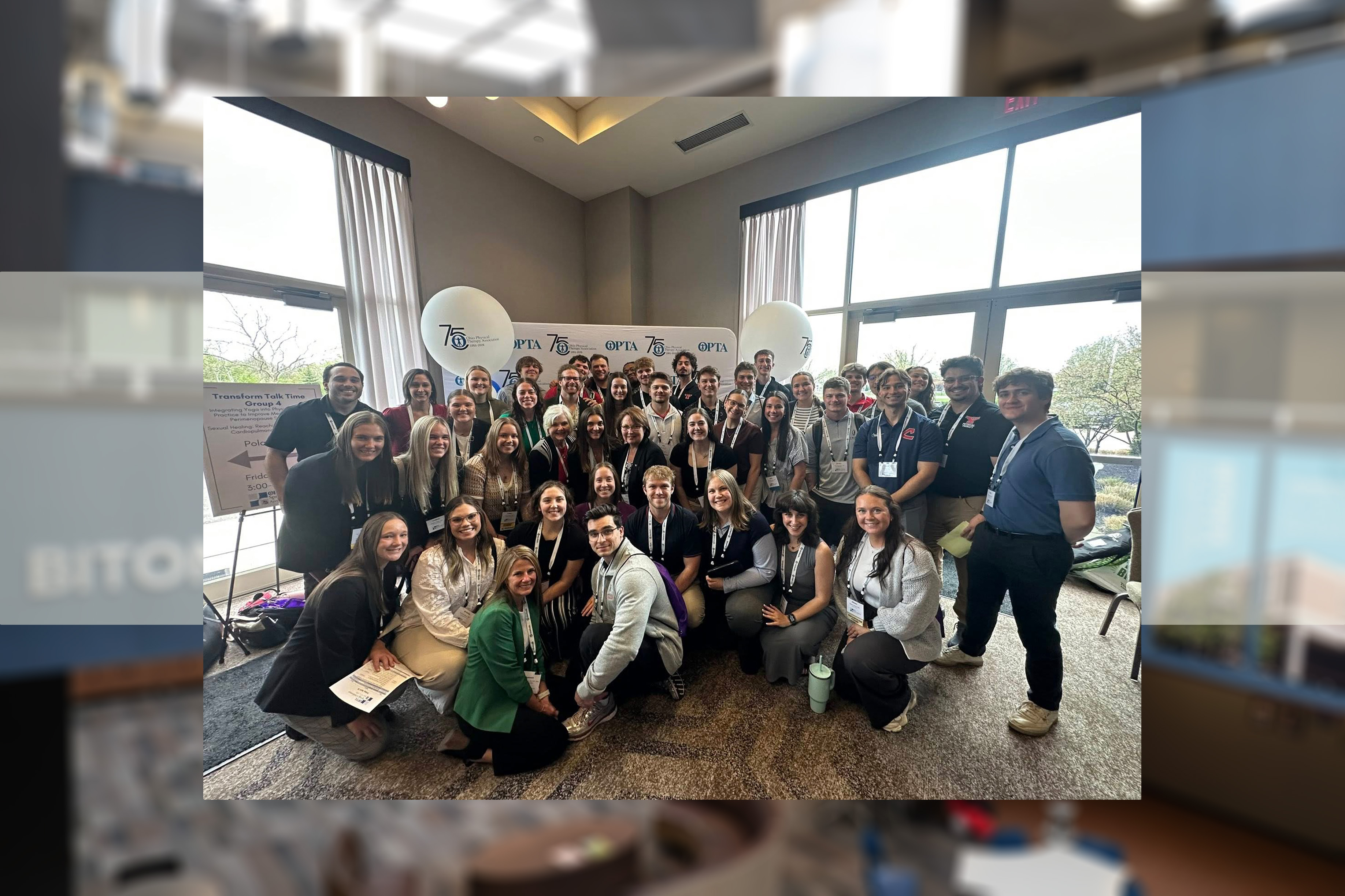 Students, faculty and alumni from YSU’s Doctor of Physical Therapy program at the Ohio Physical Therapy Association Spring Conference