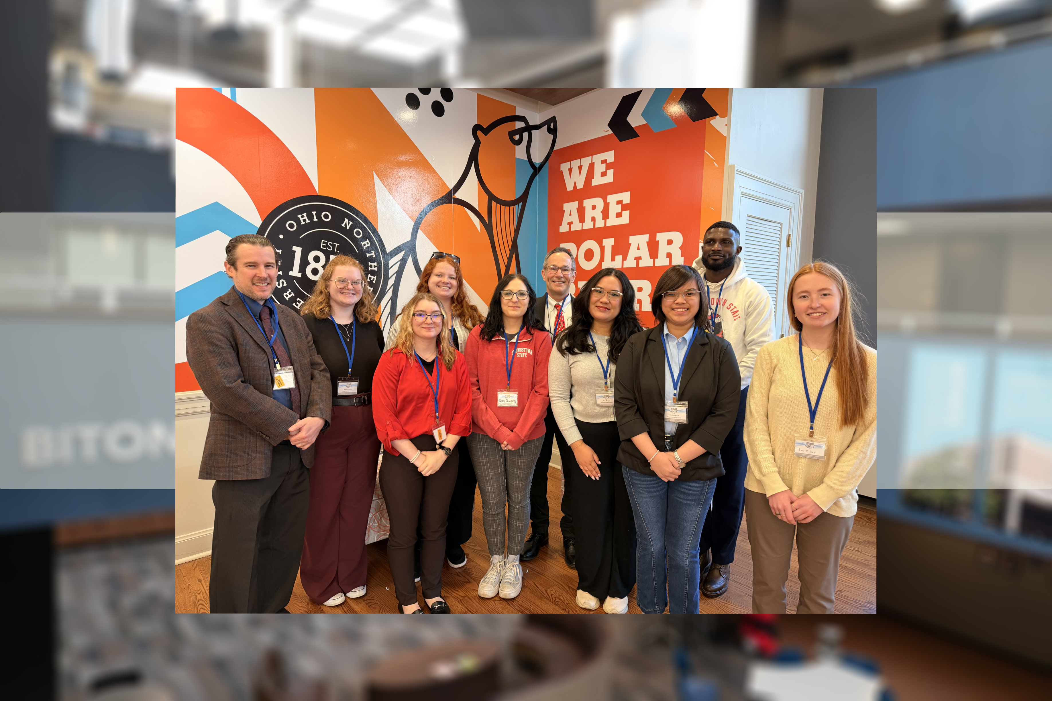 YSU faculty and students pose at the Ohio Council of Criminal Justice Education Research Conference