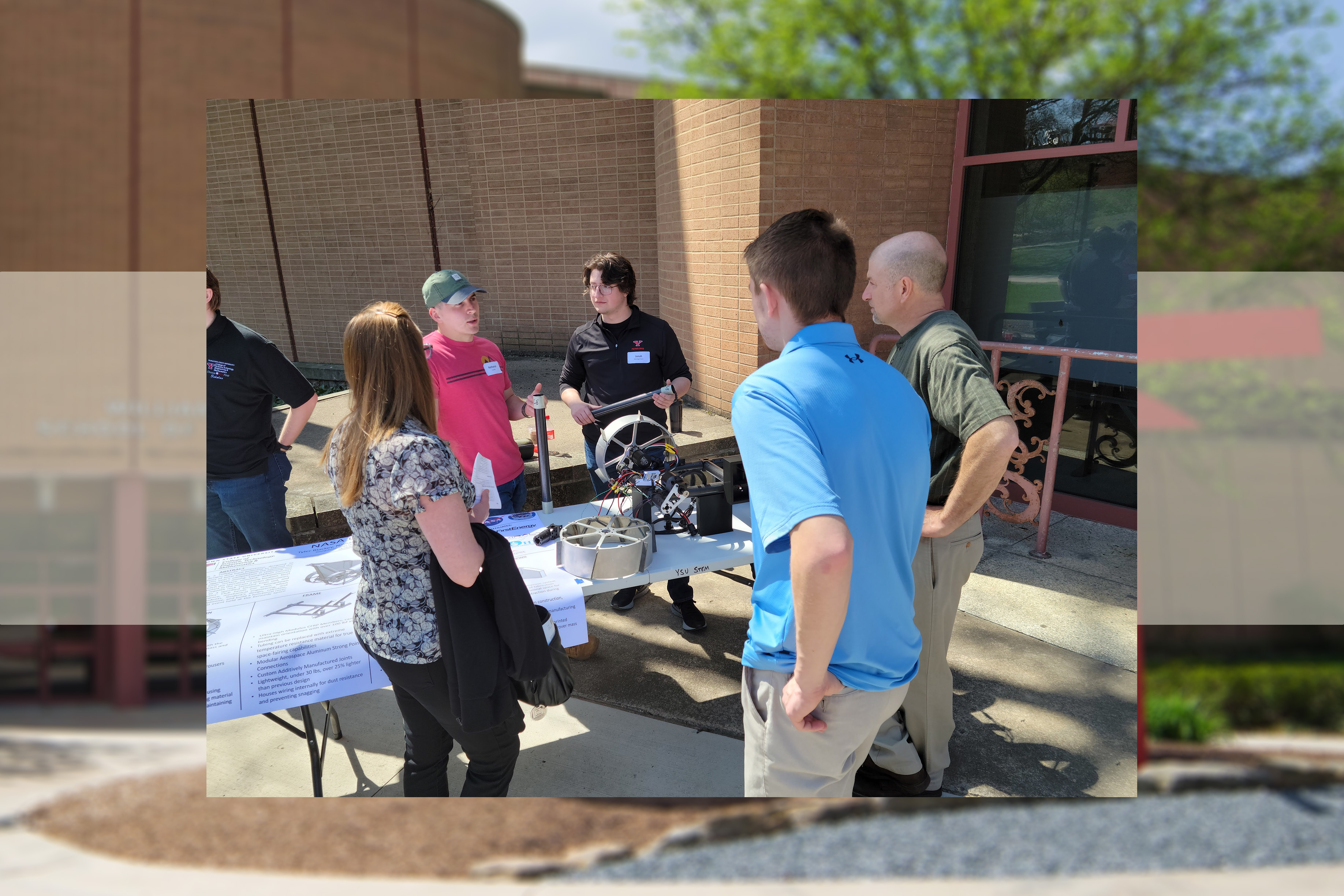 Students discuss their projects at the 2025 STEM Showcase