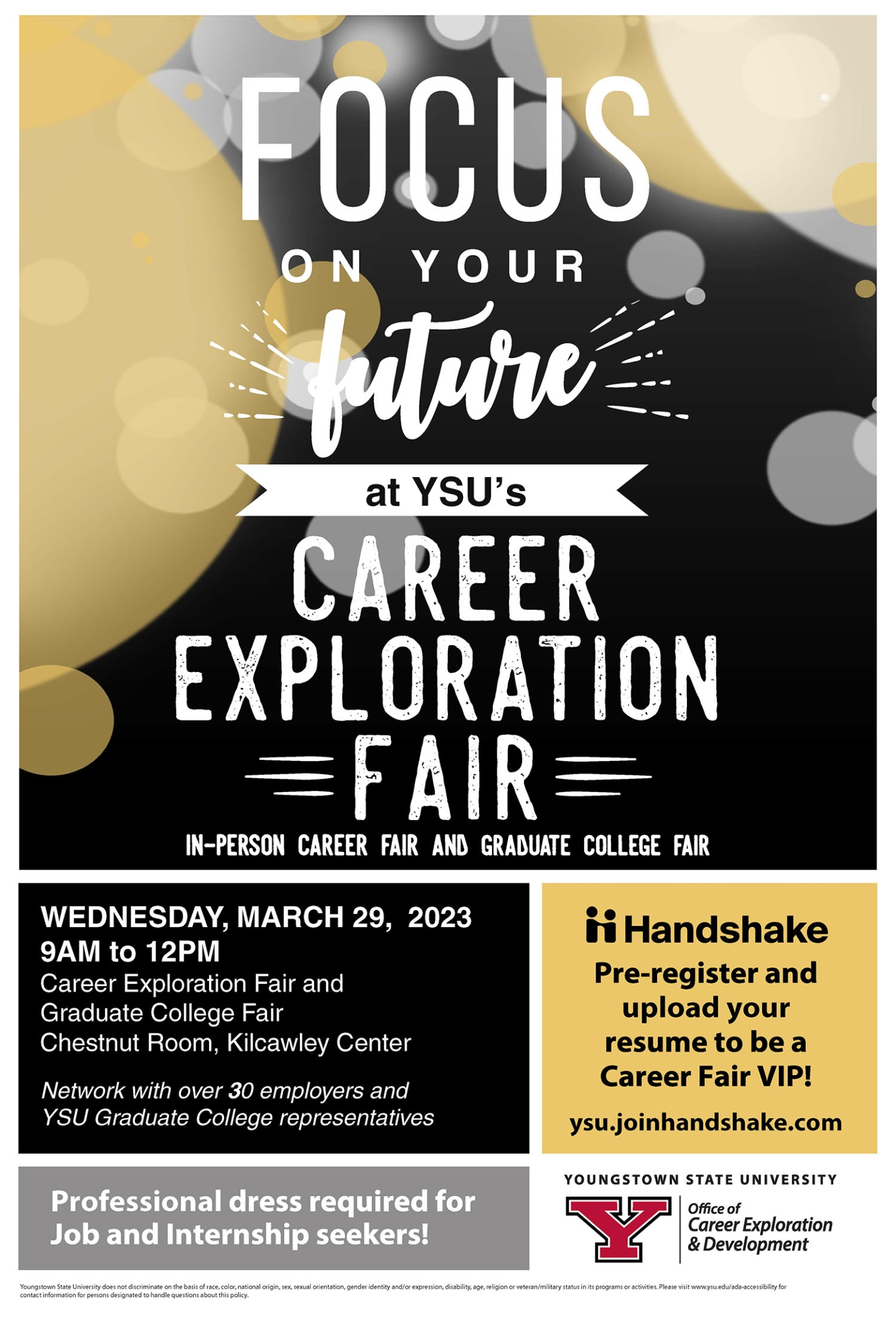 Career Academic Advising Spring Event Poster