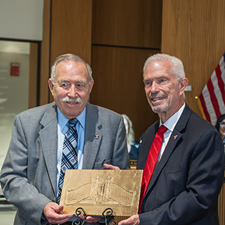 President Bill Johnson presents the 2026 Heritage Award to Ronald Shaklee
