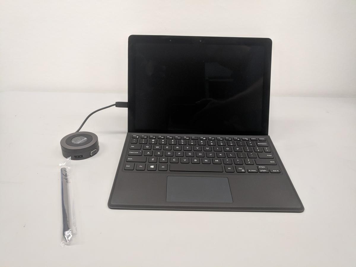 Keyboard attached to tablet