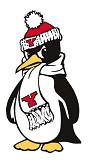 YSU mascot, Pete the Penguin.