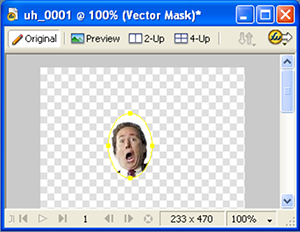 Activiy 3 sample A screensho showing how to edit business man image.