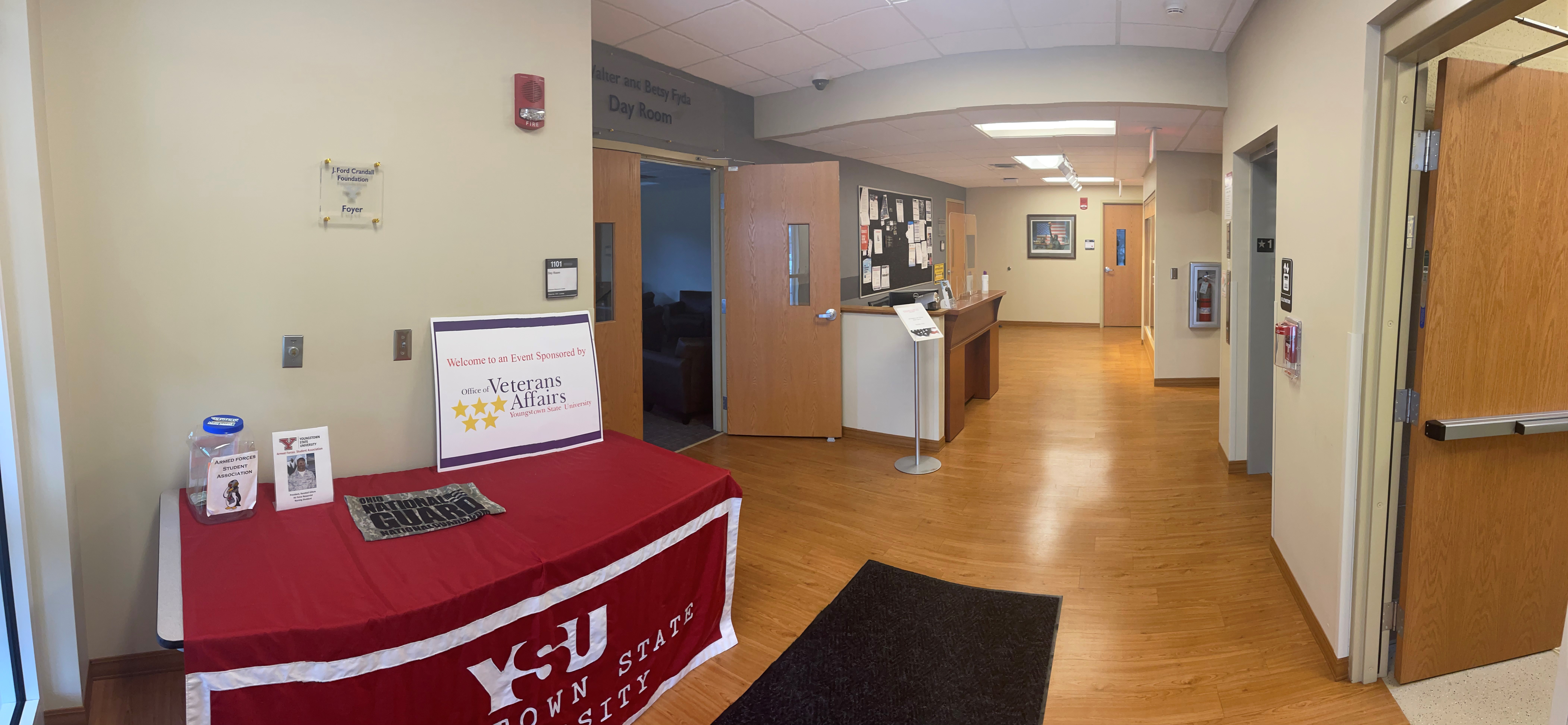 Downstairs Lobby in Veterans Resource Center