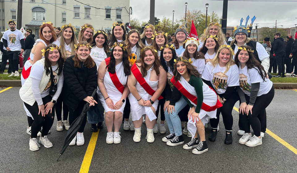 DZ girls at Homecoming Parade