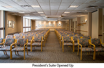 President's Room opened up