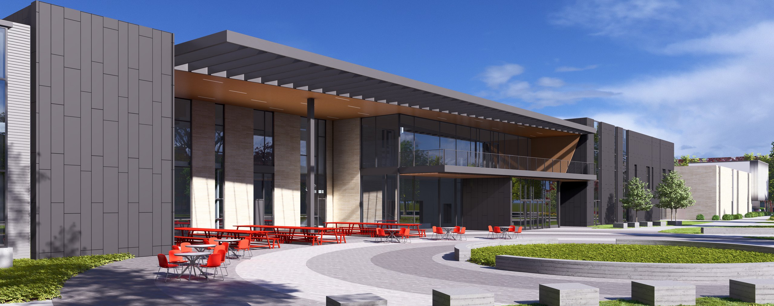 render of new student center