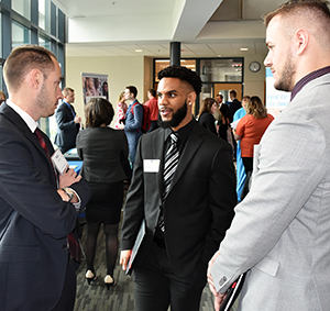Students at Meet the Employer Day