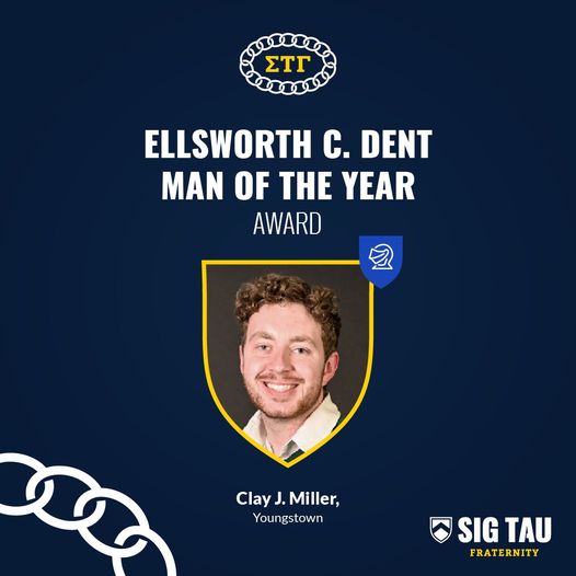 Clay Miller, recipient of the 2023 Ellsworth C. Dent Man of the Year Award