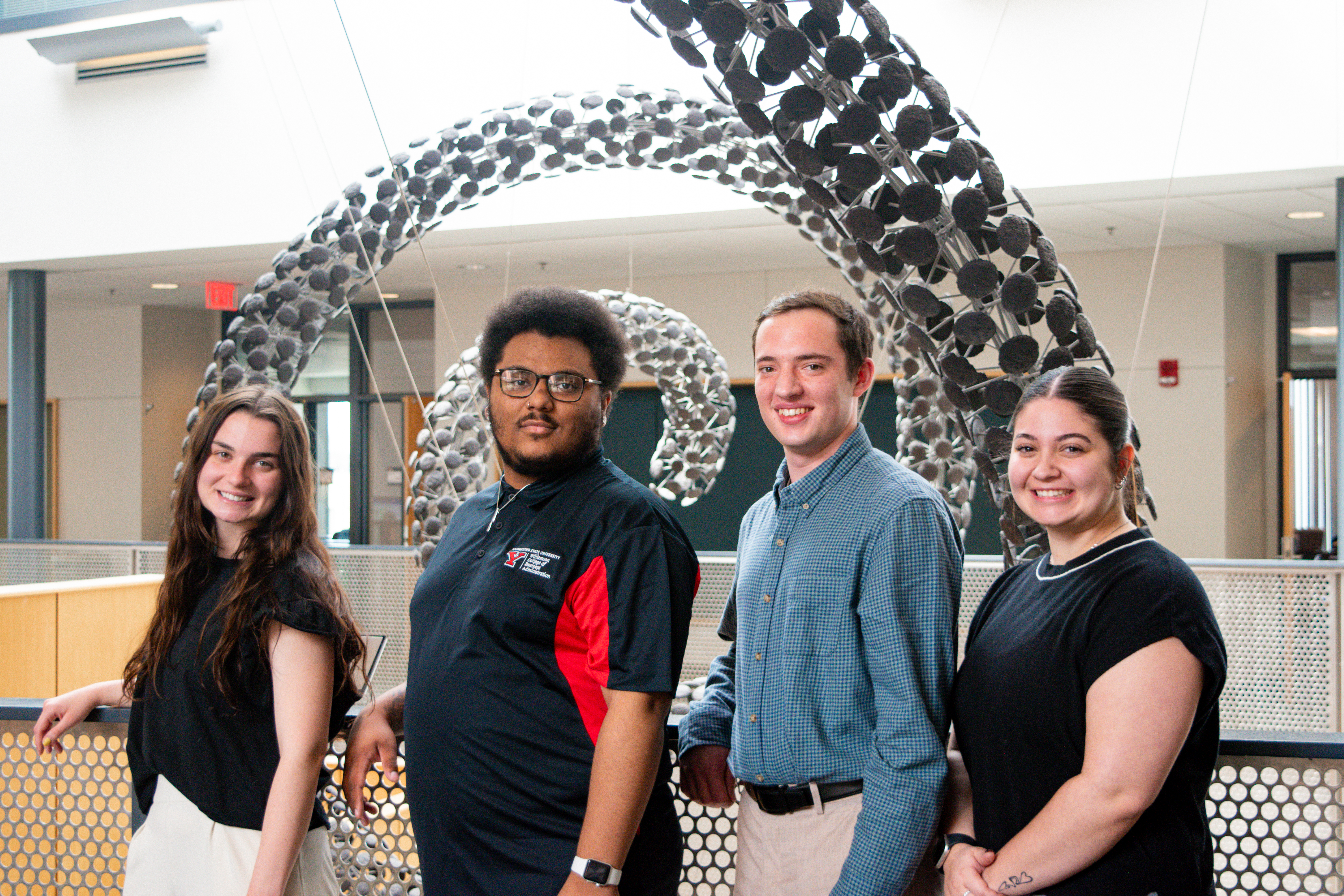 Student officers from the Society for Human Resource Management chapter at WCBA