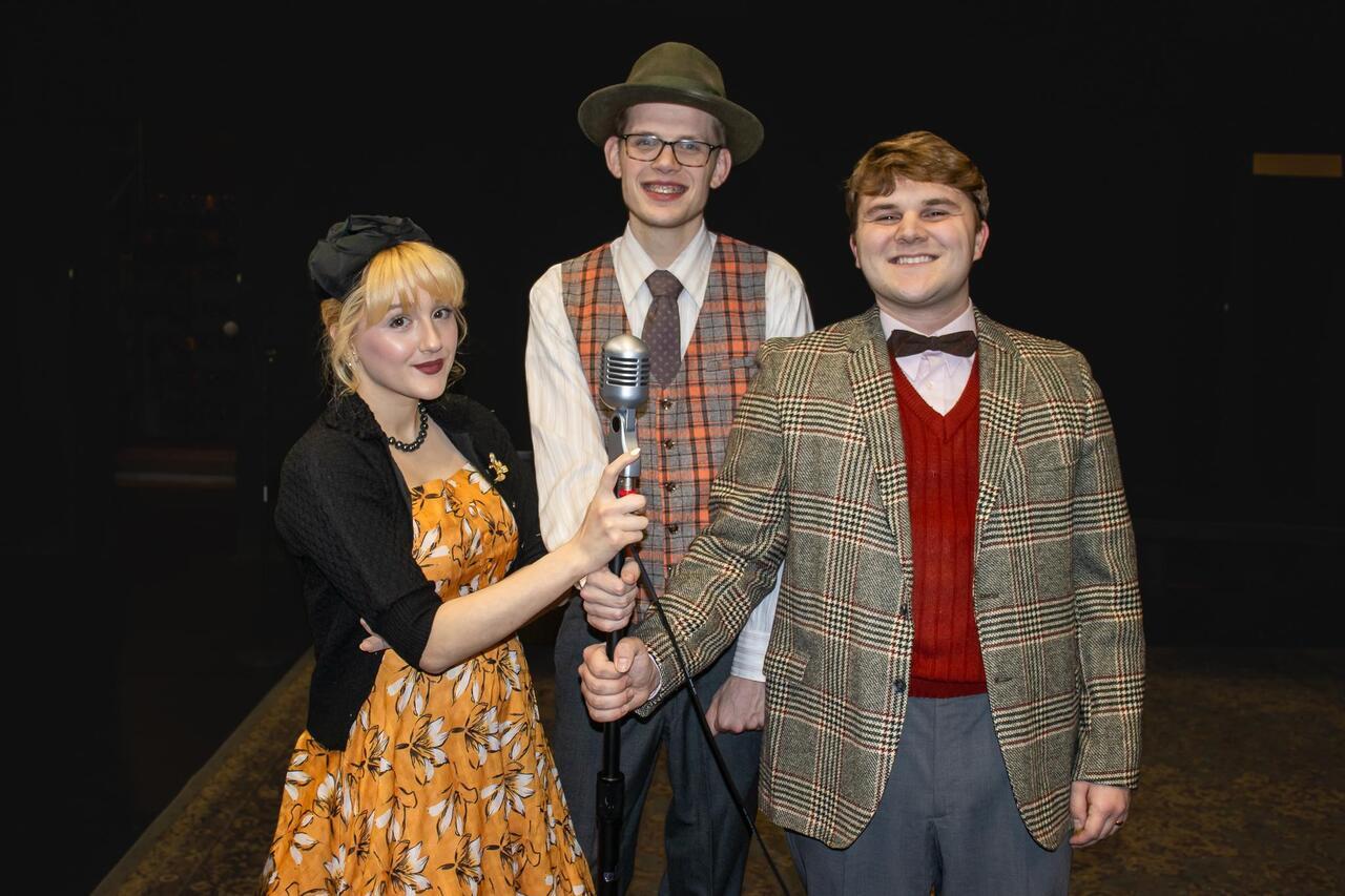 Natalie Ciccone, Sam Nabring, Nick Figiel in costume from Episode 26