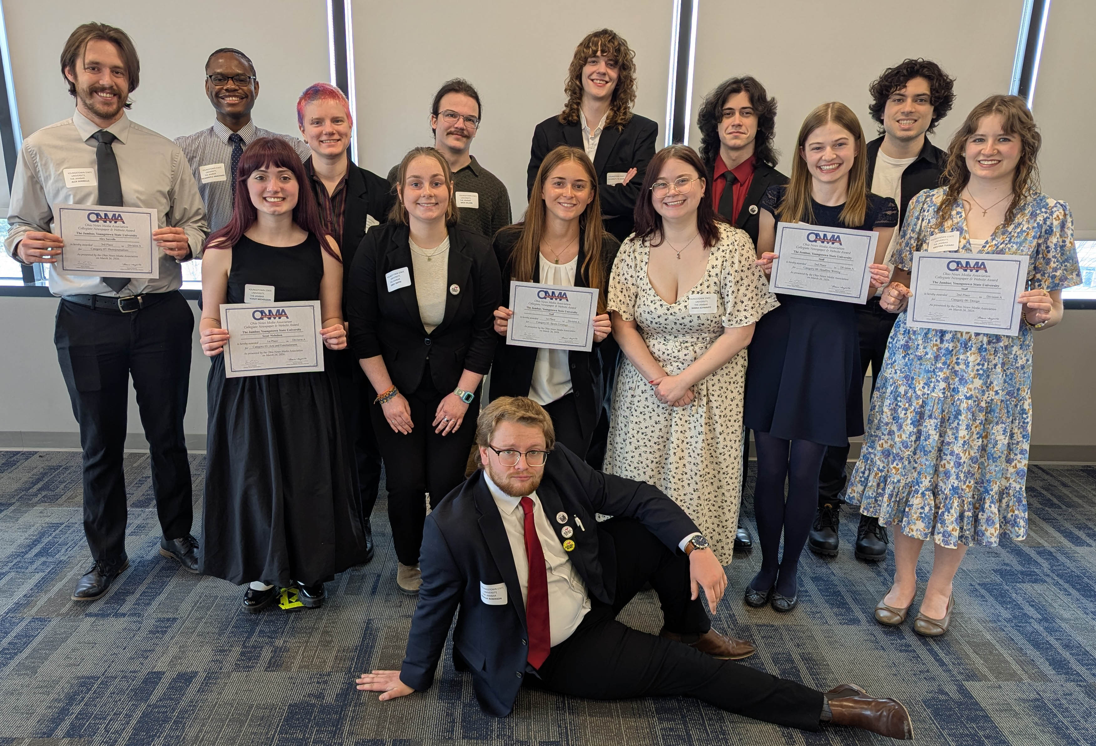 YSU student journalists at the Ohio News Media Association (ONMA) Fellowship Day