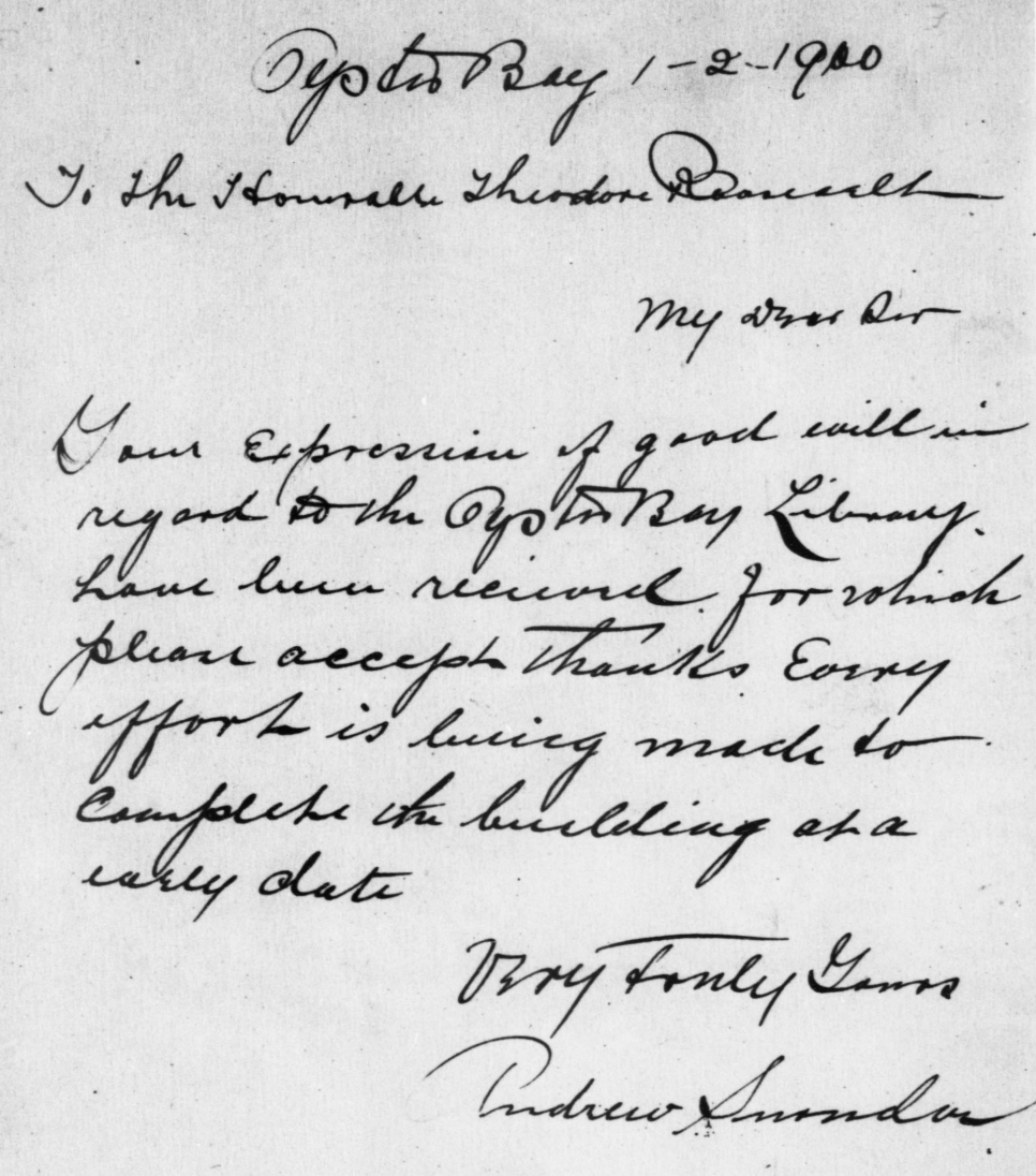 Roosevelt letter