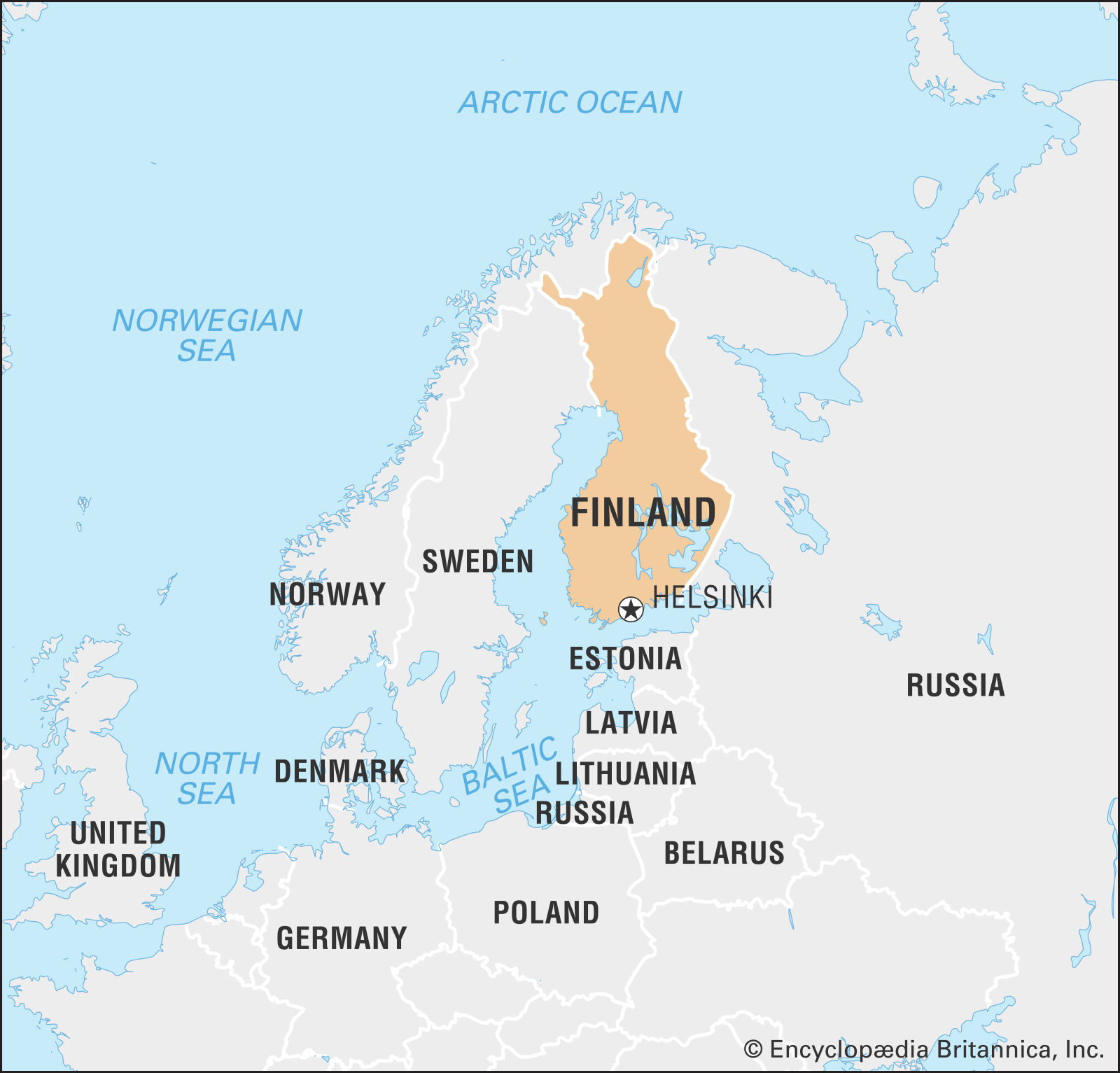 finnish language map