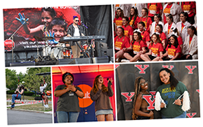 5 photos of students involved in YSU Student Organizations.