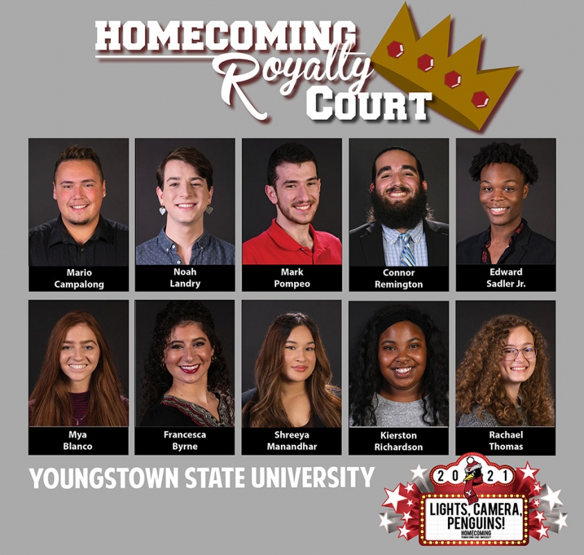 ysu homecoming royalty court with photos