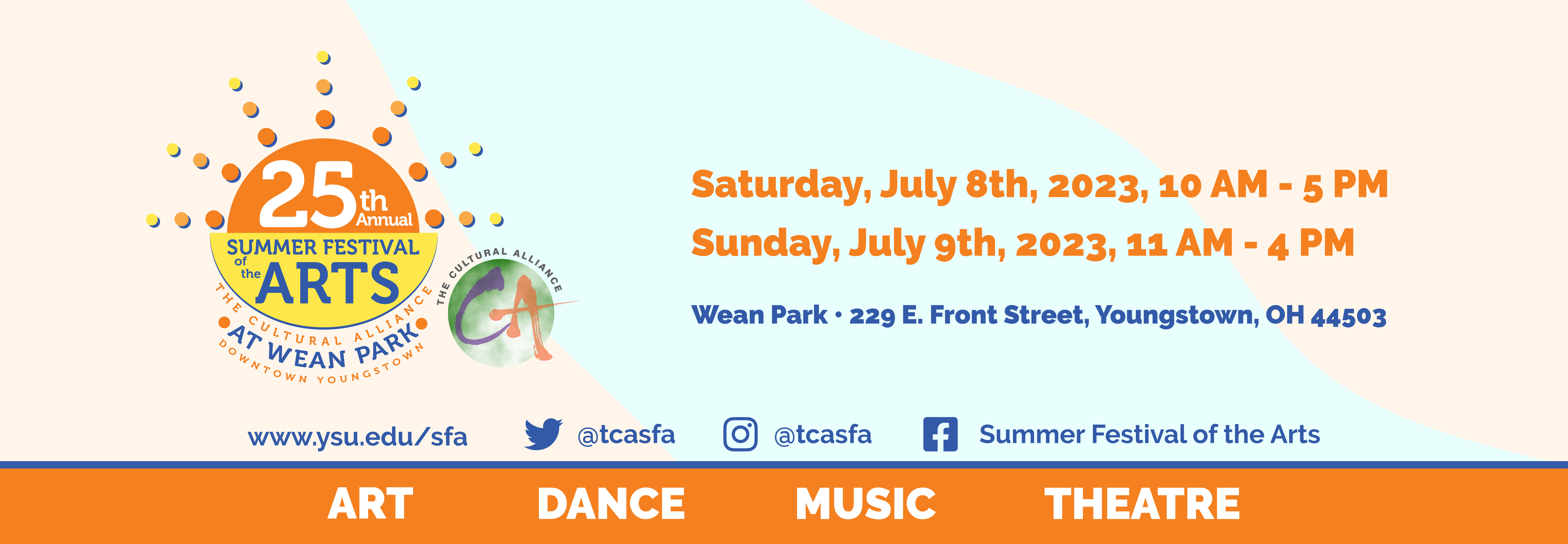 Summer Festival of the arts banner