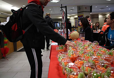 rec center event in lobby