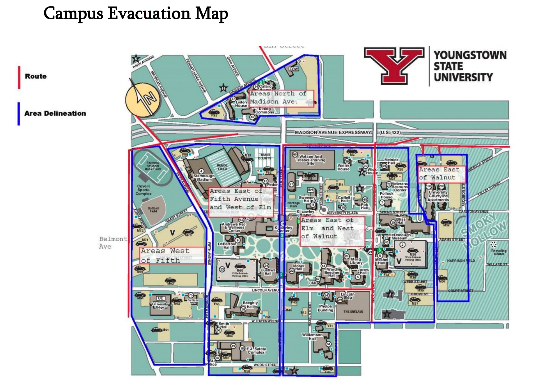 Campus Evacuation Map