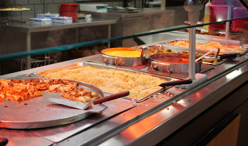 foods on the buffet