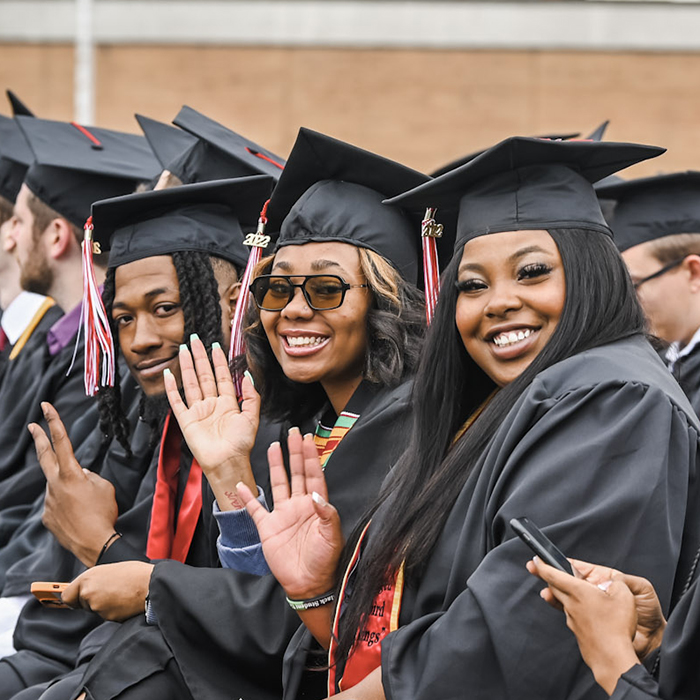 Graduates at Spring Commencement 2022
