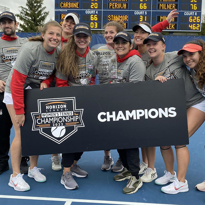 Women's tennis team Horizon League Champions