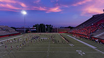 YSU Football Field at Night