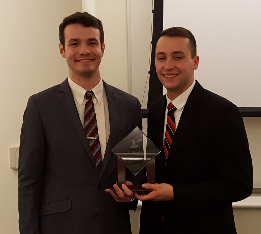 Andrik Massaro of Canfield and Jacob Shriner-Briggs of Liberty 