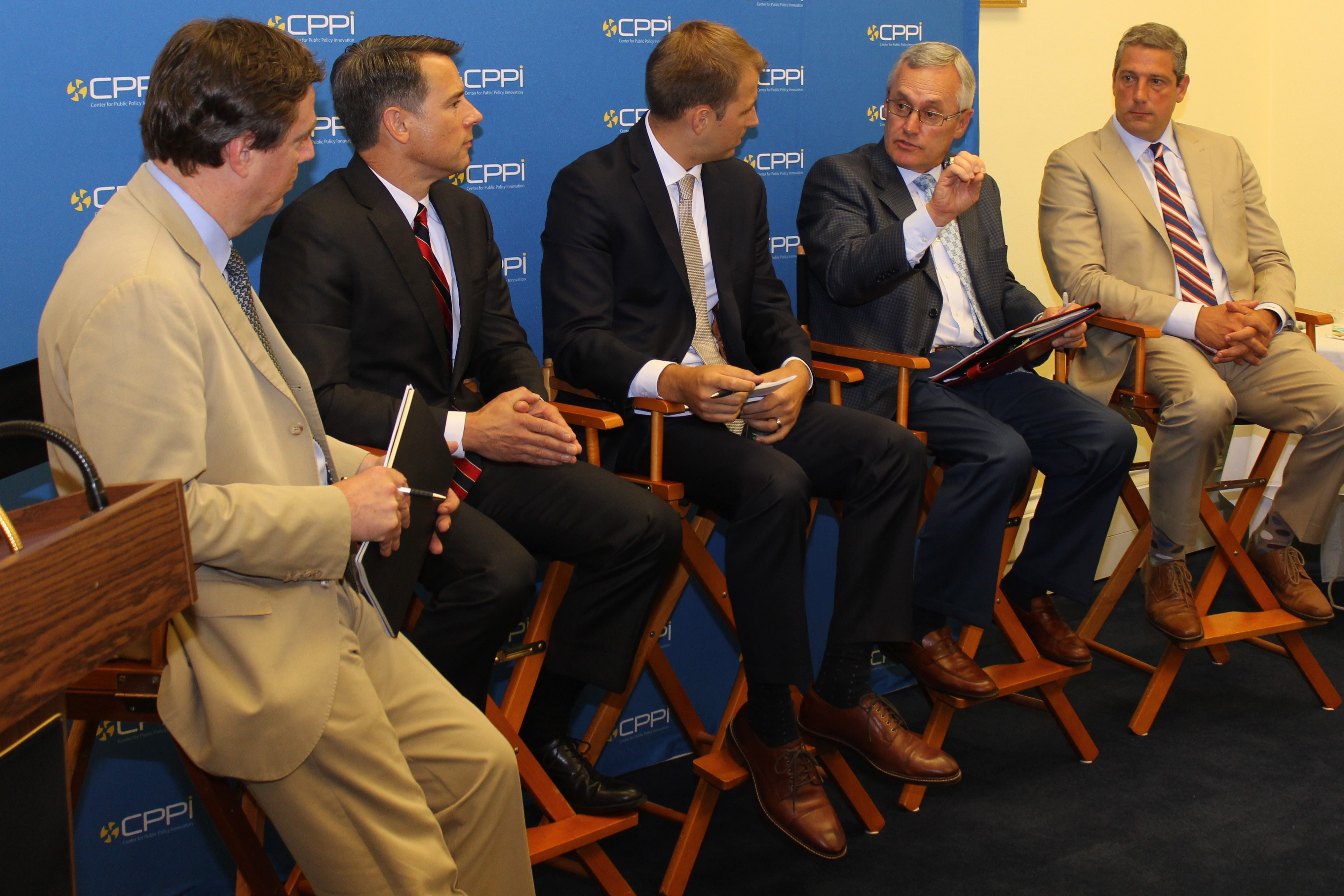 President Jim Tressel participates in a panel discussion on Capitol Hill that addressed the topic "Is Our American Workforce Ready for 3D Print Manufacturing?