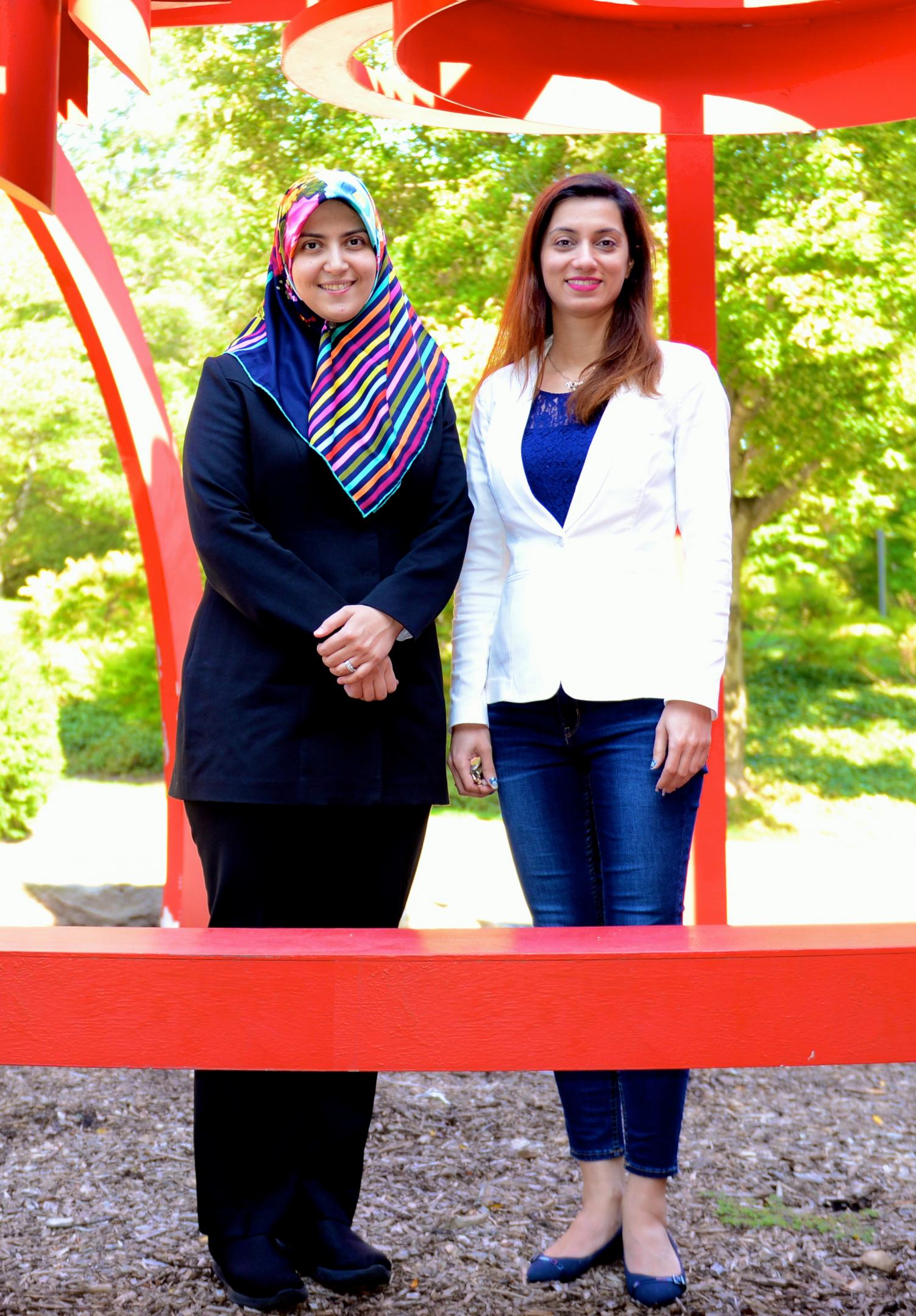New YSU faculty members, Hoda Atef Yetka and Nazanin Naderi