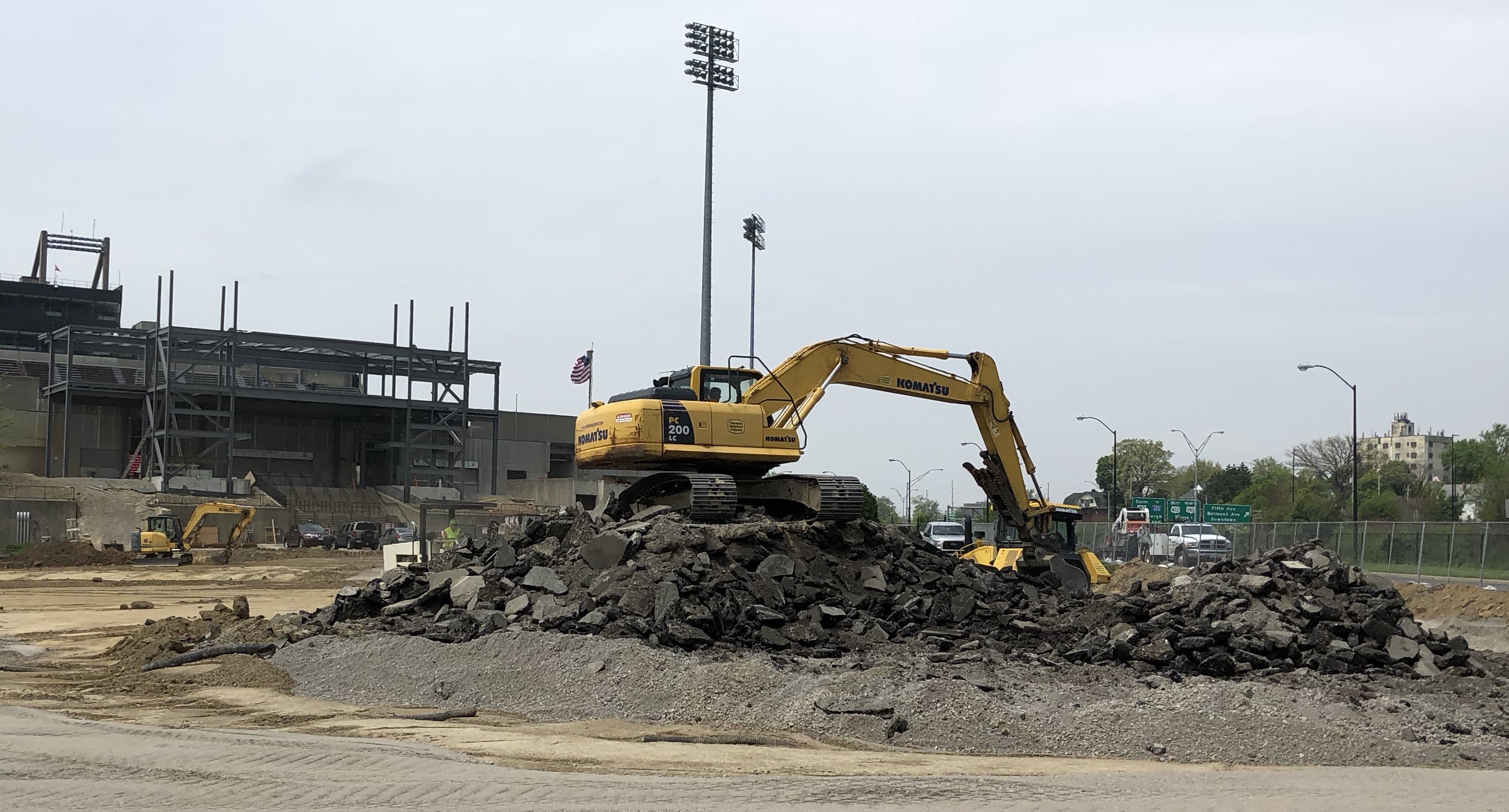 Construction happening at Youngstown State University 