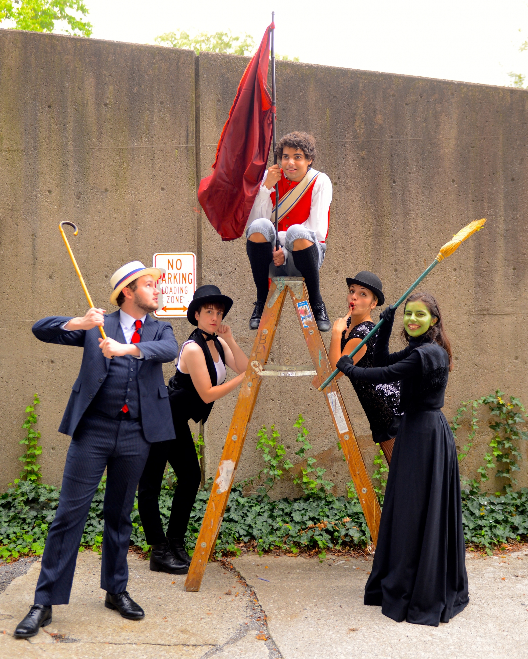 Members of the cast of The Heavy Hitters Cabaret