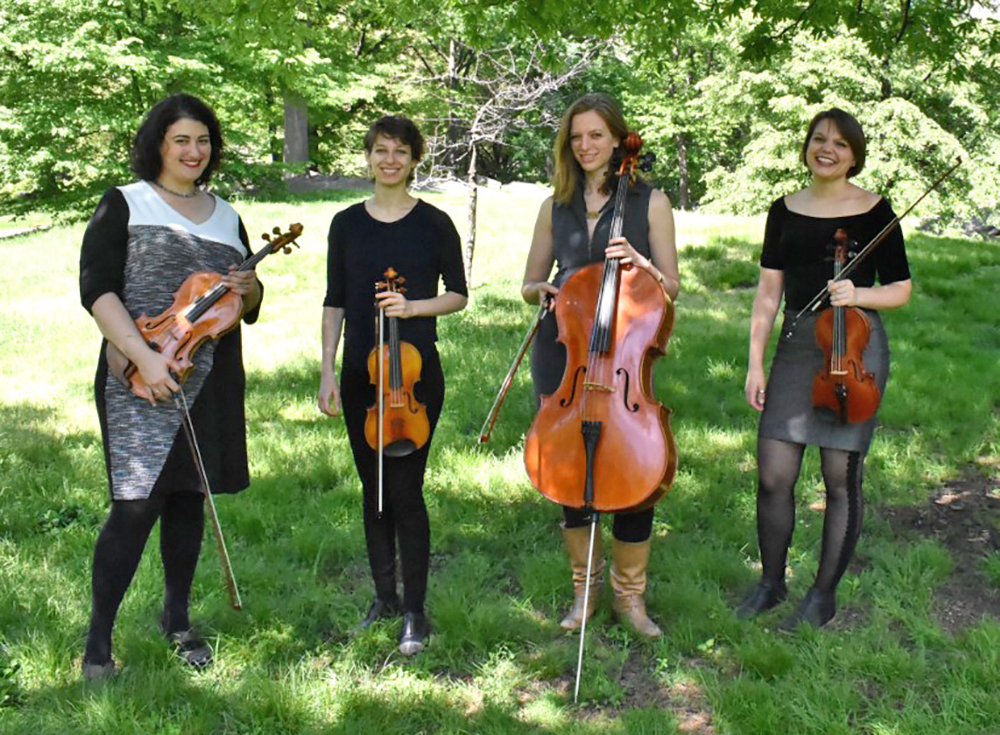 The Rhythm Method String Quartet, an all-female group with a feminist flare