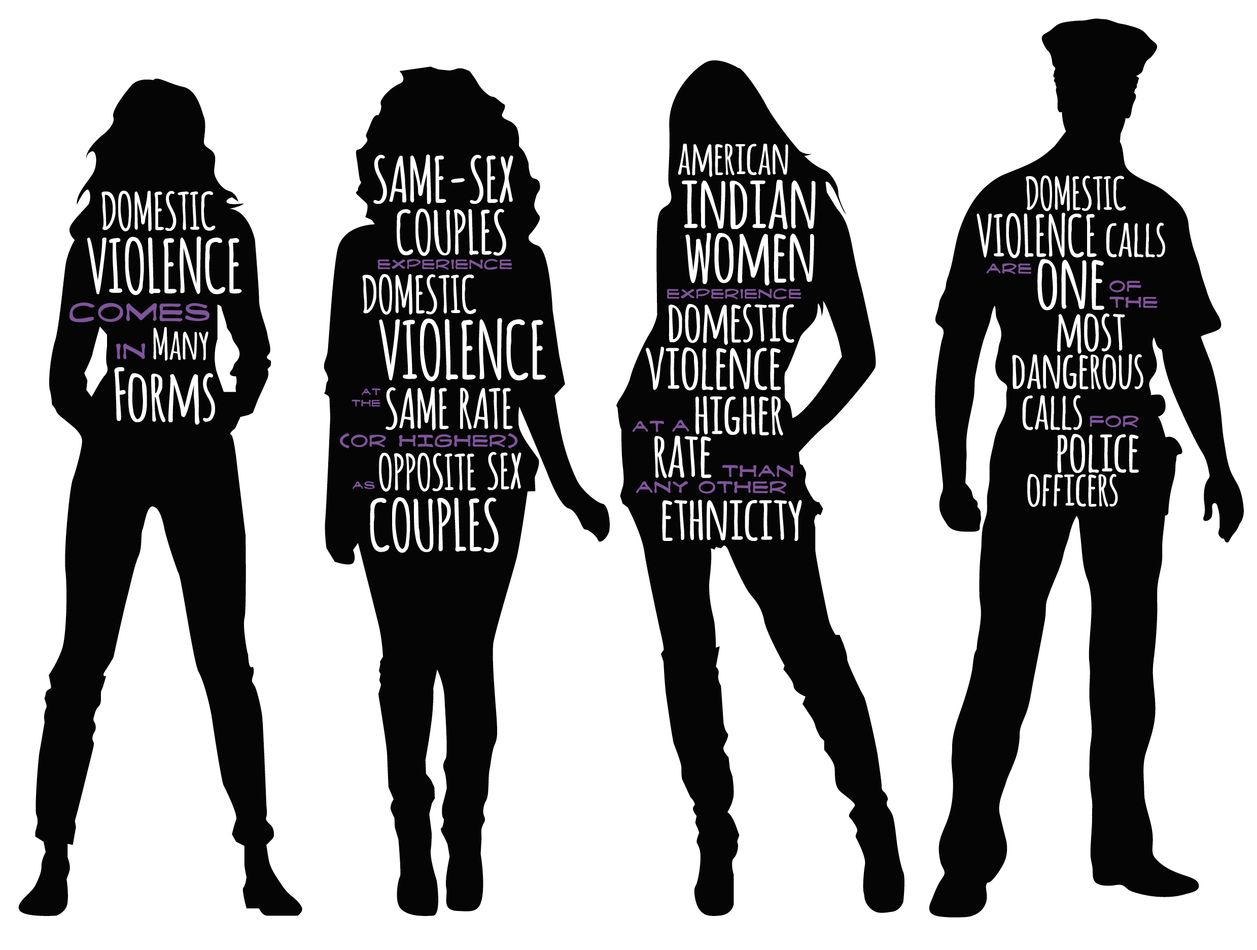 Domestic Violence silhouettes