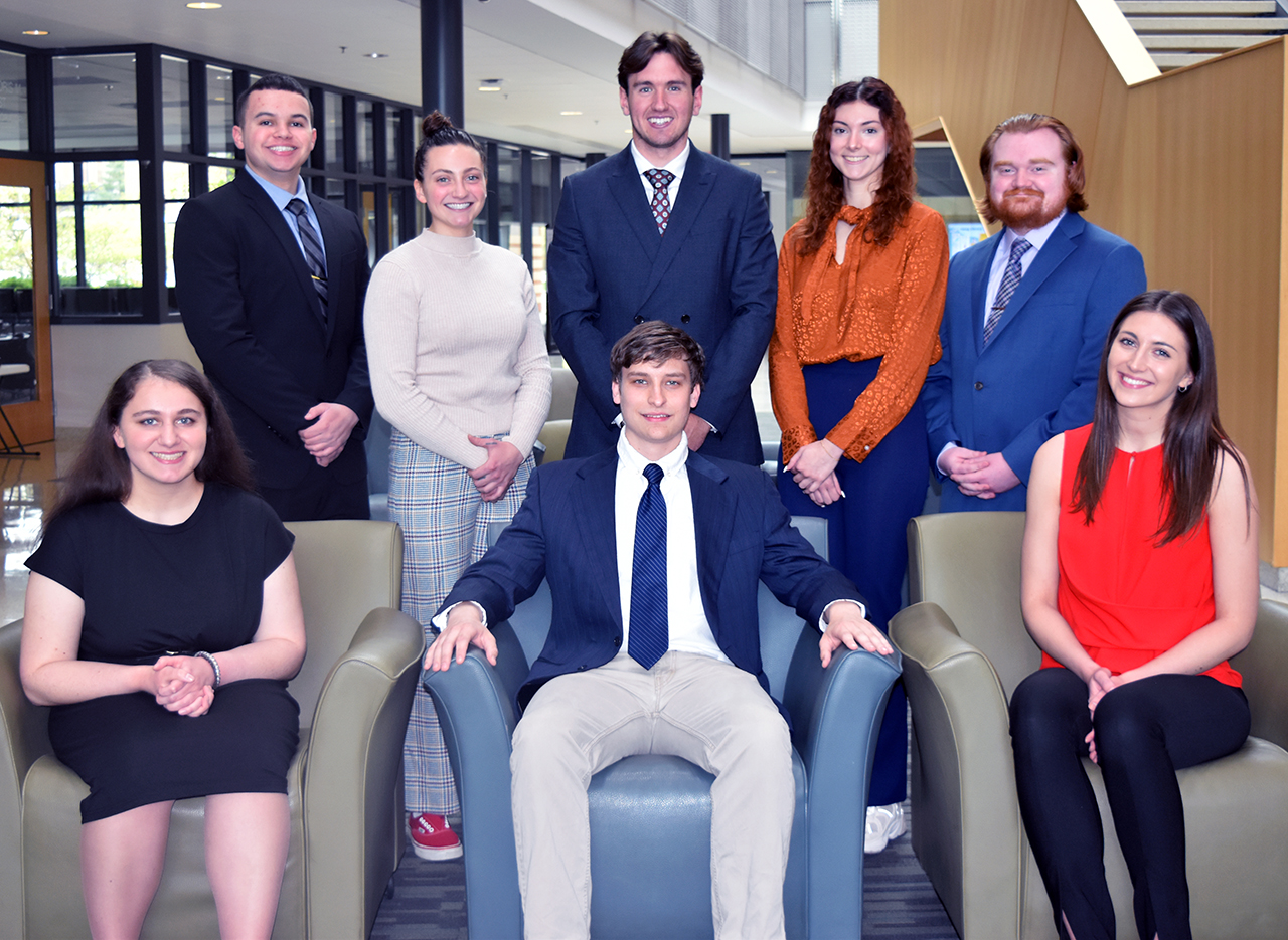 WCBA Beeghly Fellows: Ephraimia Spirtos, Alexander Sinopoli, Isidora Sisic, Jakob Peters, Carly Calderone, William John Kingsley Everett, Rachel Durniok and David Kimpton.