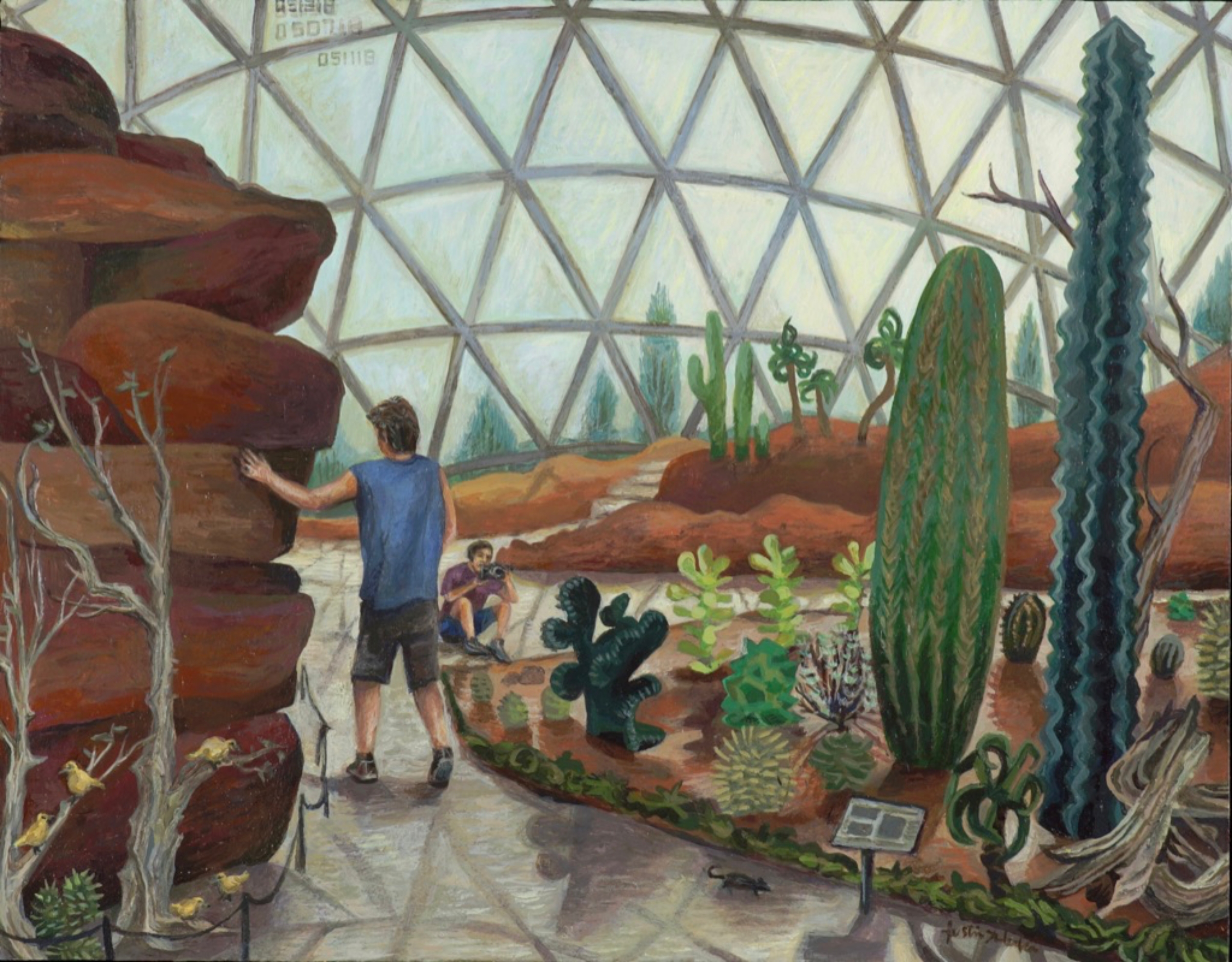 Terlecki's painting titled "Omaha Zoo"