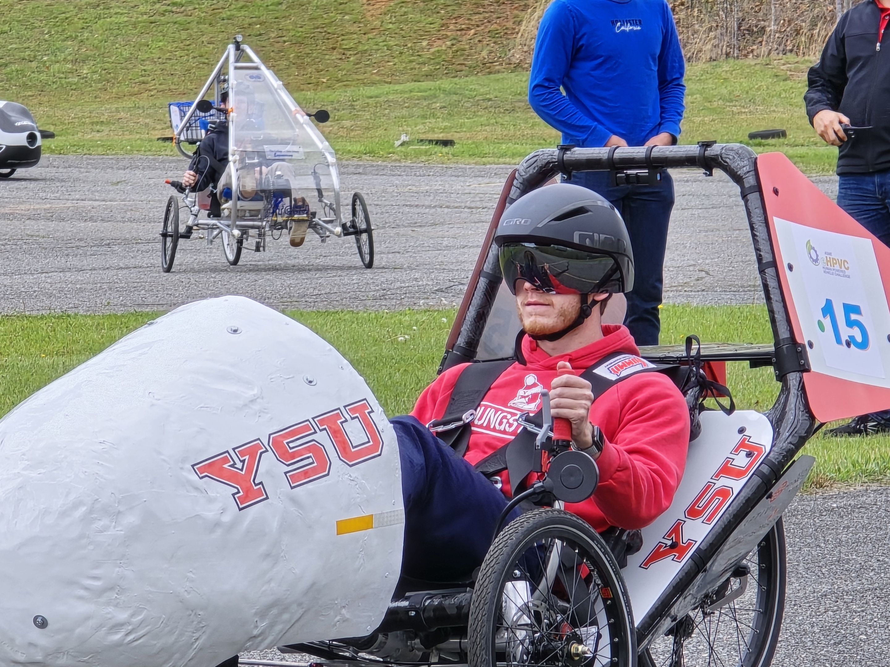 YSU competing at the e-Human Powered Vehicle Challenge