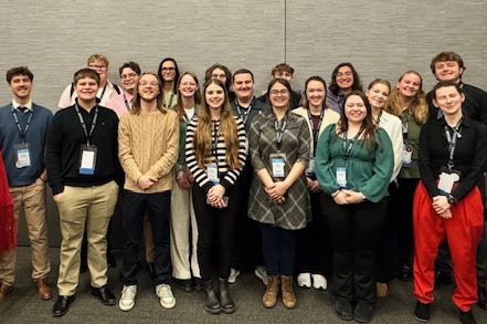 YSU OCMEA students at the Ohio Music Educators Annual Conference in February