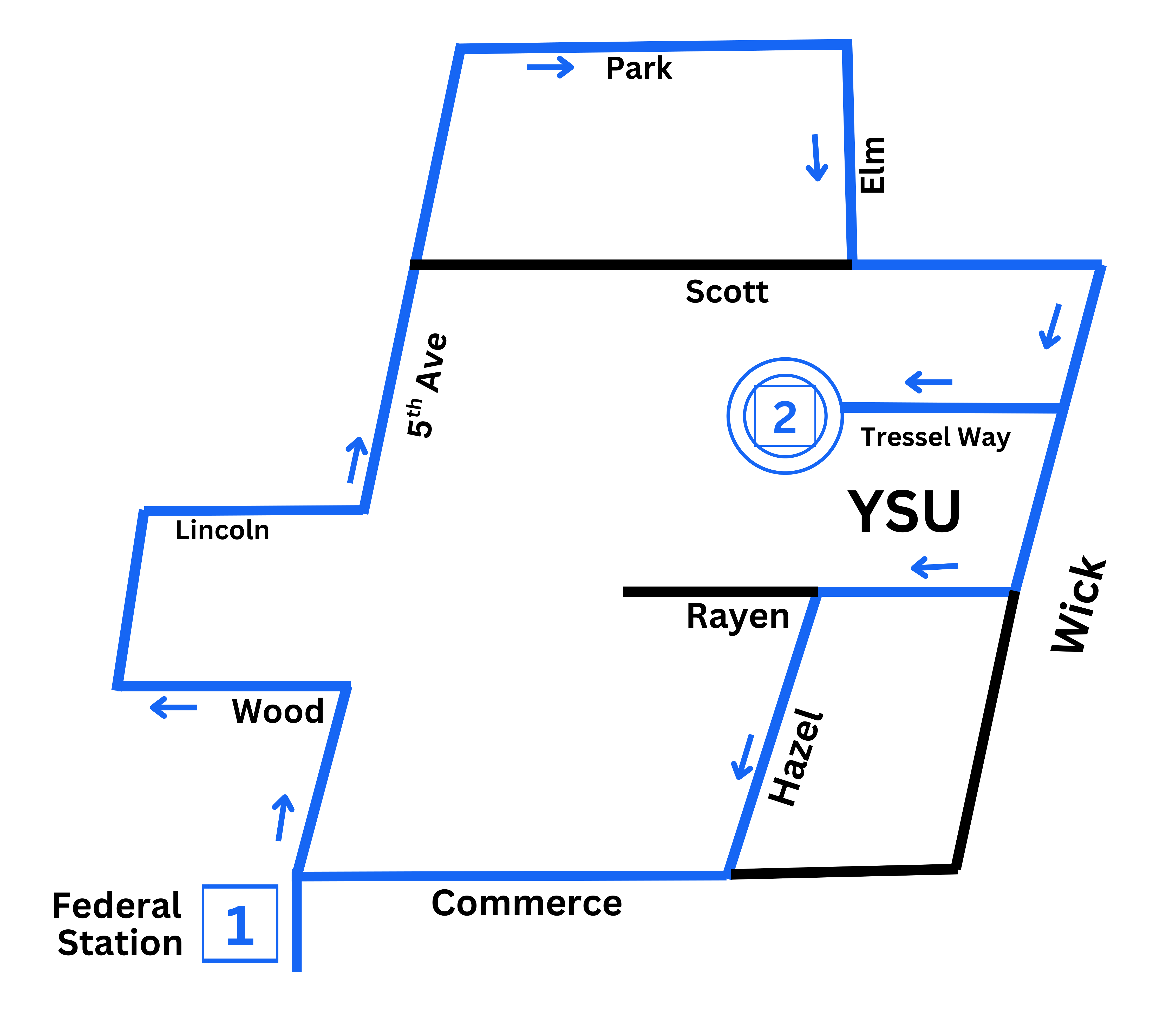 red loop route