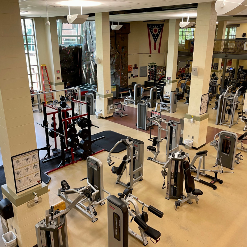 Andrews Student Recreation & Wellness Center Strength & Conditioning Area